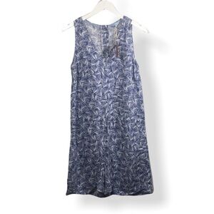 Joules Blue Patterned Sleeveless Jumpsuit